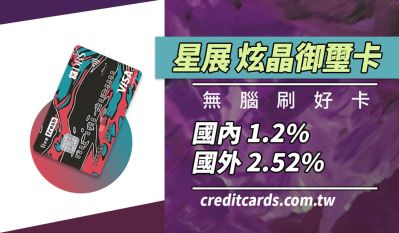 2024星展炫晶御璽卡國內1.2%/國外2.52%回饋無上限