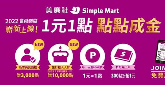 美廉社會員消費享約 0.33% 回饋,再享申辦禮和生日單筆滿額贈