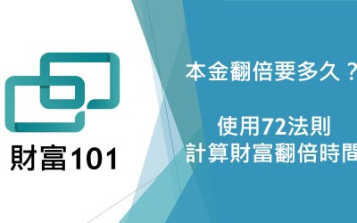 本金翻倍要多久？72法則三秒心算財富翻倍時間，存股族不可不知