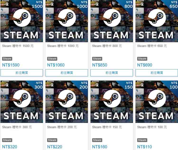 於巴哈姆特官網可用較低的溢價購買 Steam 禮物卡，且可線下付款