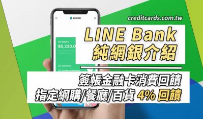 2025 LINE Bank快點卡回饋優惠，指定網購/餐廳4%回饋｜數位帳戶
